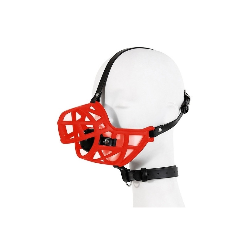 Kinky Puppy Muselière Sm MUZZLE STRAP Rouge